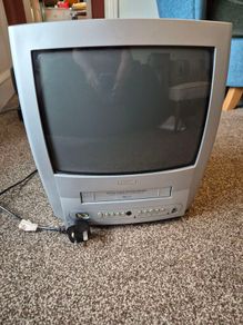 philips crt tv and vhs combi