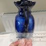 Staffordshire vase blue rose Image 5
