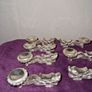 Collection of 11 Vintage Chinese Dragon chopstick and spoon holder Image 3