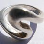 Vintage Elegant Retro Sterling Silver 925 Ring Size L - 5,63g Image 5