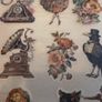 50pcs Retro Transparent Stickers Decals Image 8