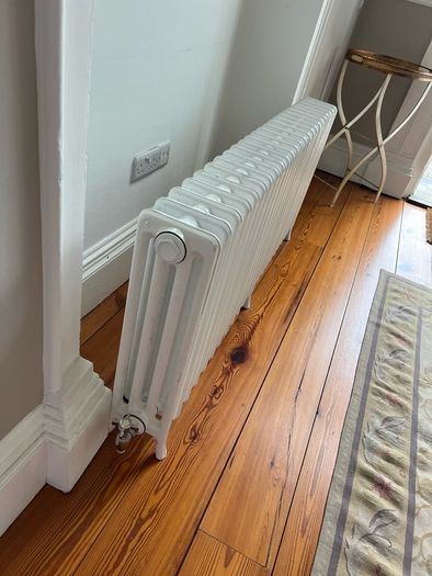 24 Section 3 Column Steel Column Radiator - White