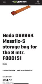 Nedo mEssfix telescopic rule Range