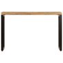 Console Table 120x35x76 cm Solid Mango Wood and Steel Image 4