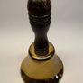 Vintage brass handbell with turned wooden handle / School & Dinner bell Image 5