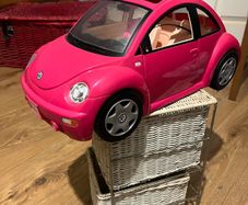 Mattel Barbie Volkswagen Beetle in hot pink