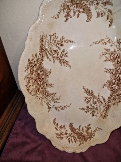 Antique large Burgess & Leigh Trentham serving plate