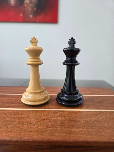Ebony chess pieces