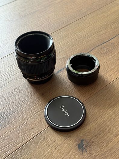Vivitar 55mm f2.8 Macro OM + Sony E - Olympus OM Adapter