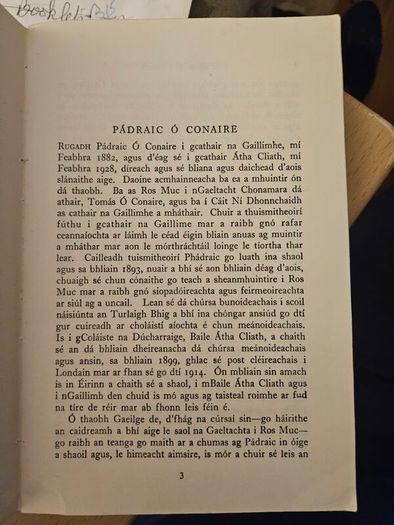 BRIAN OG. BY PADRAIC O CONAIRE. First edition paperback in good condition.  See photos for same.