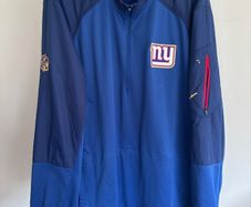 New York Giants NFL Mens Dryfit Half Zip up Jacket- Size 2XL