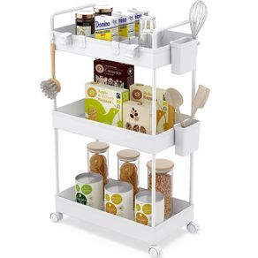 Brand New Ronlap Rolling Kitchen Cart with 3 levels,