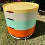 Vintage Ikea PS 2014 Retro Round Colourful Plastic Compartment Storage Side Table Image 5