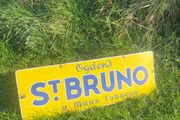 Vintage Ogdens St Bruno "A Man's Tobacco" Enamel Sign