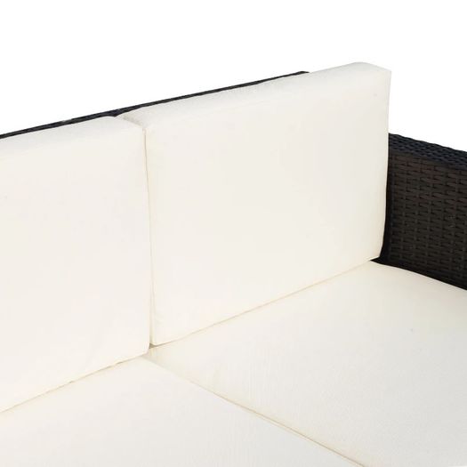 Wicker 2 Seater Rattan Sofa Outdoor Garden Wicker Weave Furniture Patio 2-Seater Double Couch Loveseat (FREE SHIPPING)