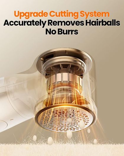 Fabric Shaver, Rechargeable Lint Remover Sweater Defuzzer, Intelligent Digital Display Lints Shaver Fuzzs Pills Bobbles Trimmer for Clothes and Furniture White