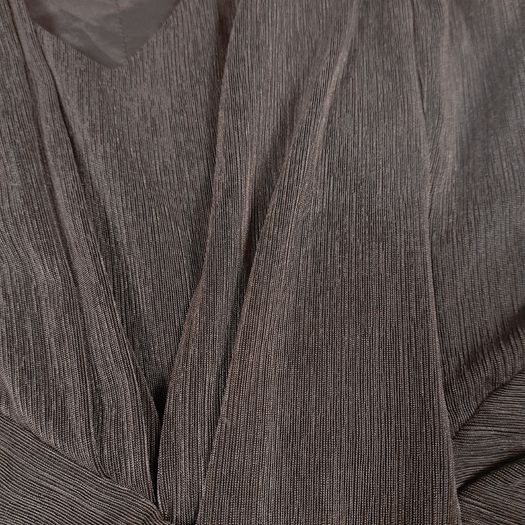 Karen Millen Taupe Grey Draped Asymmetric Wrap Sleeveless Midi Cocktail Dress 8UK/36EU