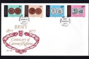 1977 Jersey Centenary of Currency Reform Commemorative Stamps First Day Cover (FDC)