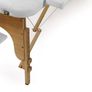 Folding Massage Table Beauty Bed Salon Therapy Spa Couch 2 Zone White Image 4