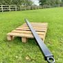 Heavy Duty 9.6ton Hgv Truck Towing Bar 2 Metre Long Tow Pole Tractor Bus Army Image 3