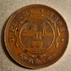 South Africa ZAR Penny 1898