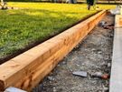 Retaining Wall from Garden Sleepers Image 9