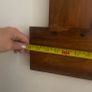 Beautiful heavy solid wooden unit and matching mirror Image 9