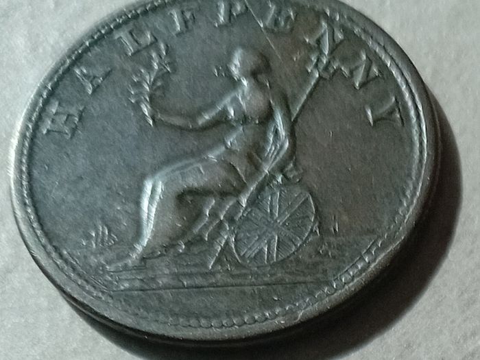 1801 Irish 'The Union' Half Penny