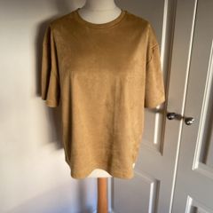 Zara size M (12-14) suede effect top - new