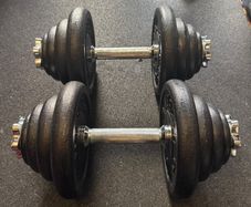 2 x 20KG Adjustable Dumbbells
