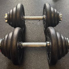 2 x 20KG Adjustable Dumbbells