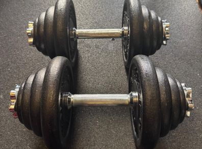 2 x 20KG Adjustable Dumbbells