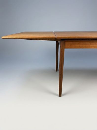 Elegant Mid-Century Danish Teak Extending Dining Table