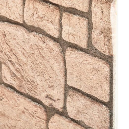 3D Wall Panels with Beige Brick Design 11 pcs EPS