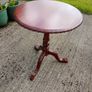 Mahogany round folding table Image 2