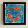 Framed Original contemporary Painting  Koi fish Fish psinting Dublin Original Gift Image 2