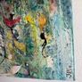 Clearance - Original Painting Original Floral in Abstract Landscape Pondscape Irish Art Image 3