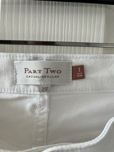 Part Two White Summer Cropped Jeans - W29