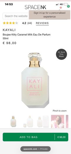 New KAYALI Boujee Kitty Caramel Milk EDP 50mls