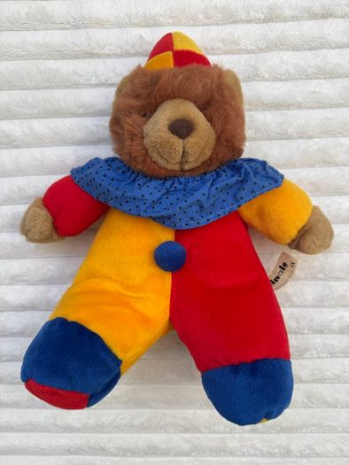 From Playmakers Aminals Bear Dress Up Clown Plush Soft approx. 30 cm. Used Please see photos