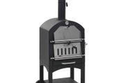 Charcoal Fired Outdoor Pizza Oven with Fireclay Stone
