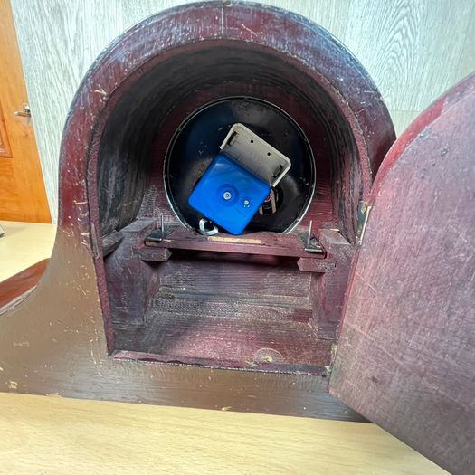 Wooden Napoleon Hat Mantle Clock - Large - Spares or Restoration