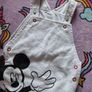 6-9m, Mickey Mouse Soft Dungarees Image 3
