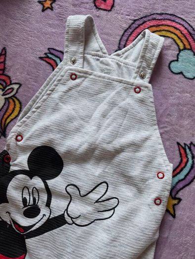 6-9m, Mickey Mouse Soft Dungarees