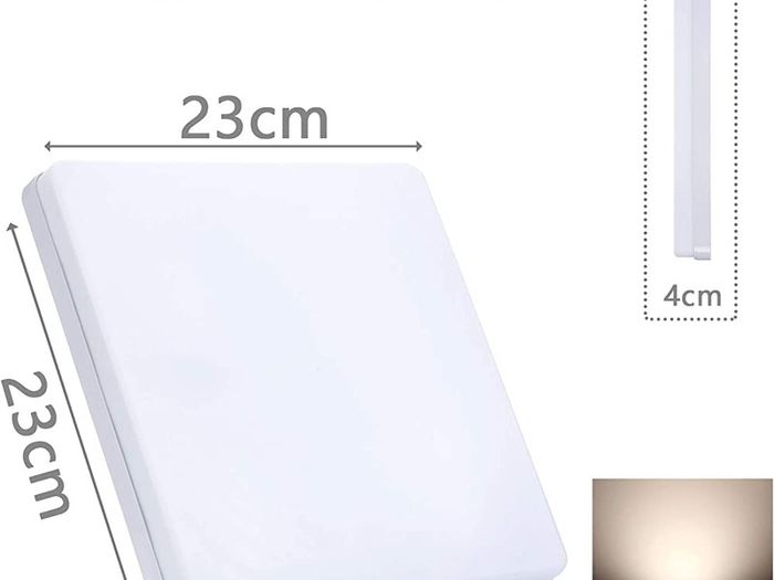 Ceiling Light 36W LED Ceiling Lights Natural White 23cm Indoor Square Ceiling Lamp for Bedroom Kitchen Hallway Office Dining Room (FREE POSTAGE)