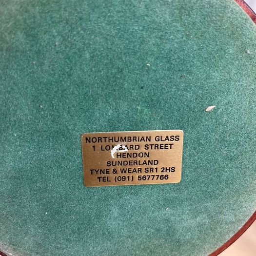 Vintage Northumbrian Glass Tiger Moth and Spitfire Glass Plane Ornament