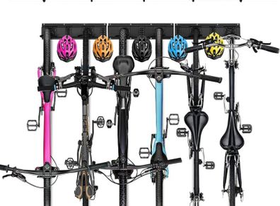 Bike Storage Rack Garage Wall Mount Hanger for Bicycles and Helmets, Heavy Duty Tools Storage Hooks Adjustable Home Space Saving (FREE POSTAGE)