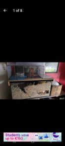 hamster cage and accessories
