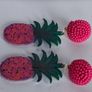 Tropical Hot Pink Seed Bead & Resin Earrings Image 3
