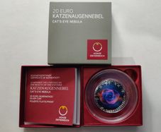 Austria 20 Euro Silver (.925) Proof Coin 2026 - Cats Eye Nebula